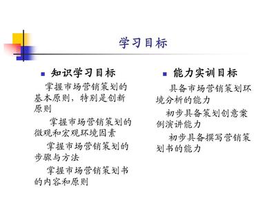 第二章 市場營銷策劃的環境分析 洞察與引領
